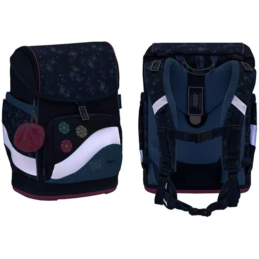 Belmil Schulranzen Premium Smarty Plus Set 5-teilig Sapphire