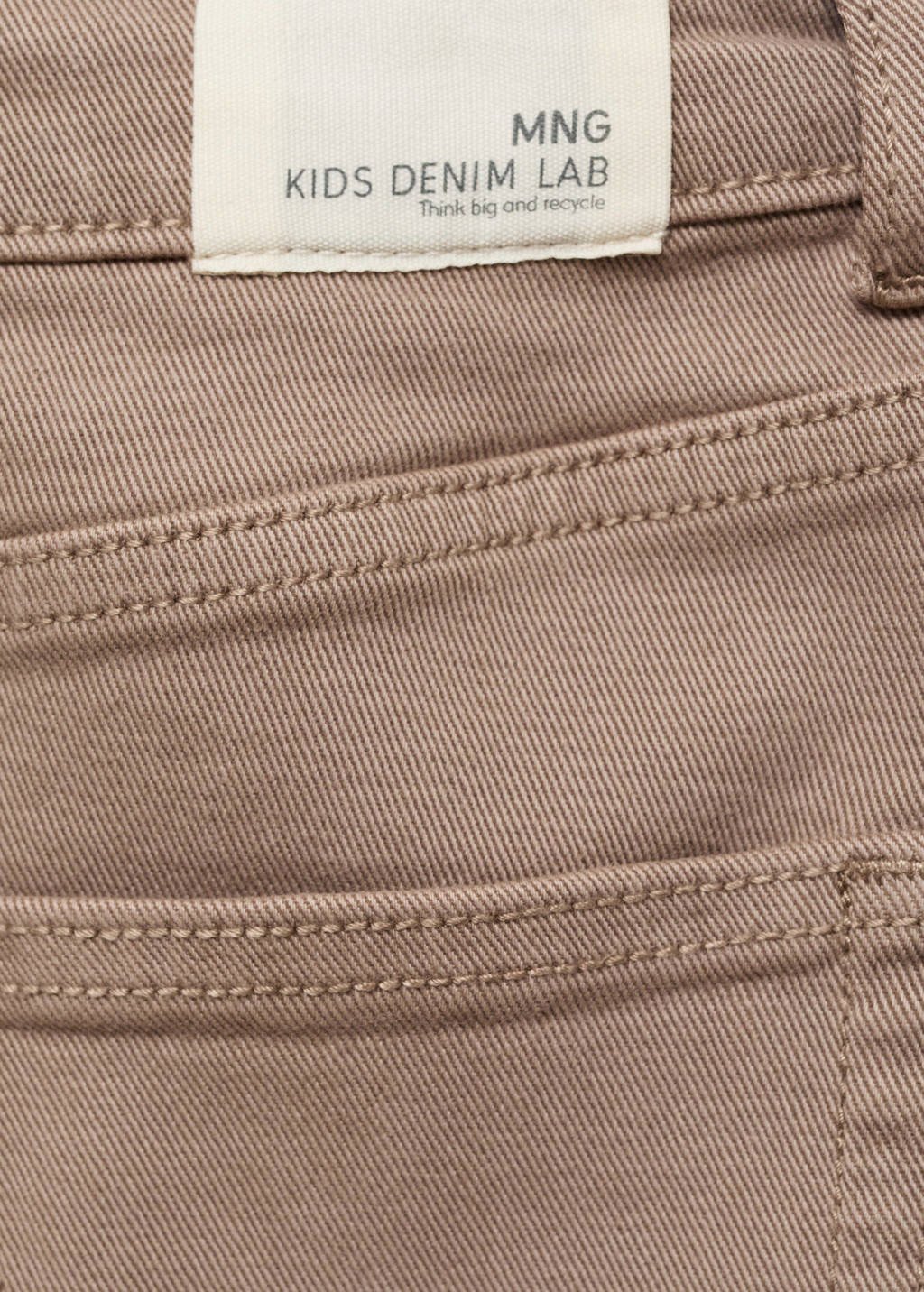 Mango Kids denim spijkerrok lichtbruin