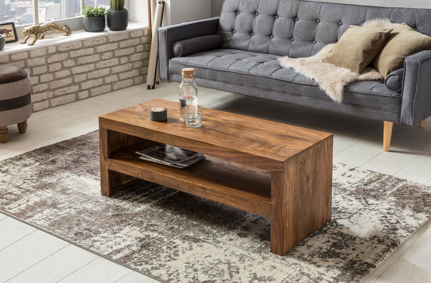 Couchtisch Durban Massivholz Sheesham