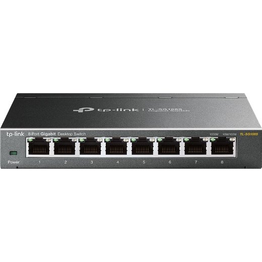 TP-Link Omada TL-SG108S commutateur réseau Non-géré Gigabit Ethernet (10/100/1000) Noir