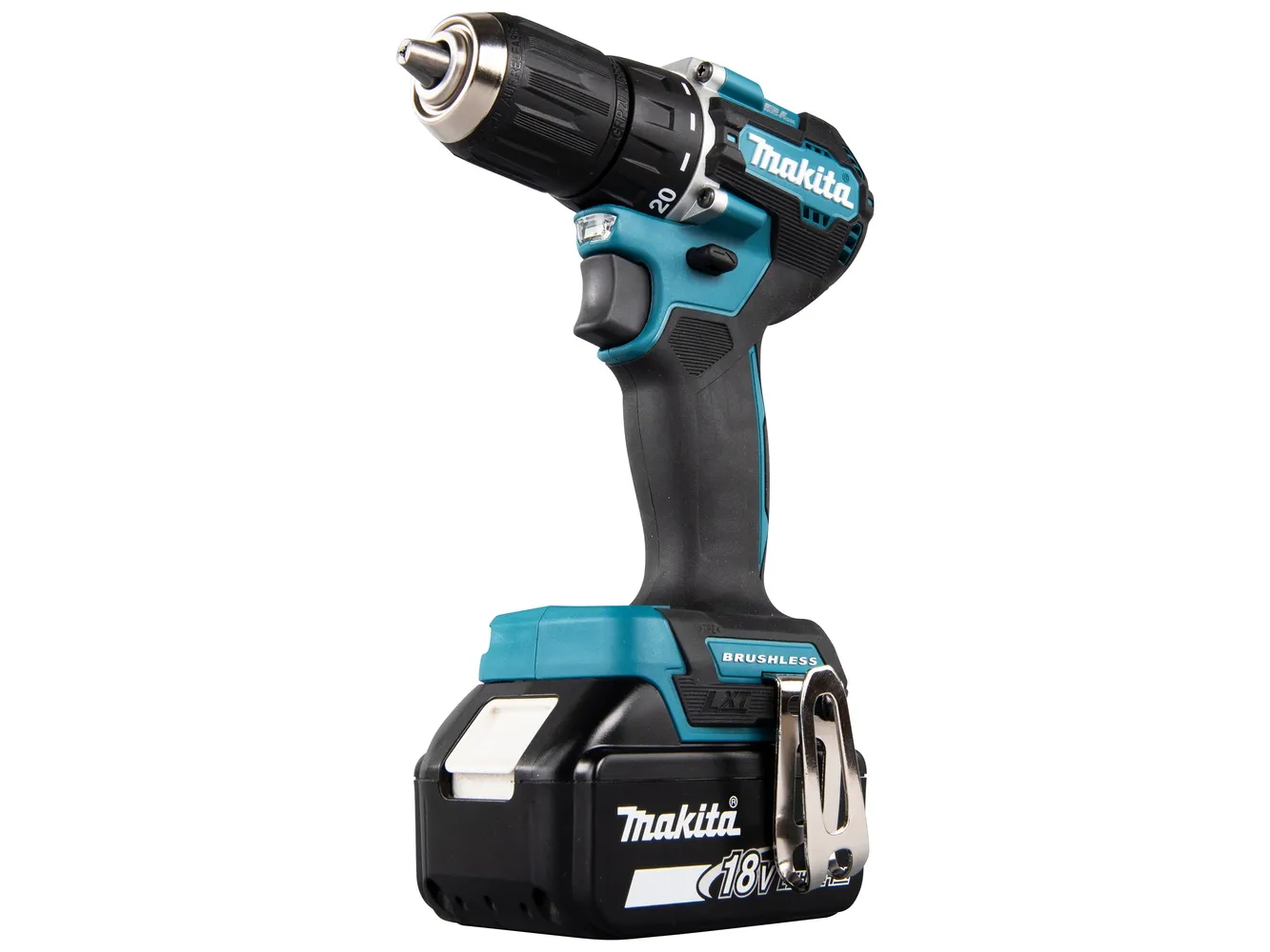 Makita DDF487RFE3 - Bor/driver - ledningfri - 2-hastigheders - nøgleløs borepatron 13 mm - 40 N·m - 3 batterier - 18 V