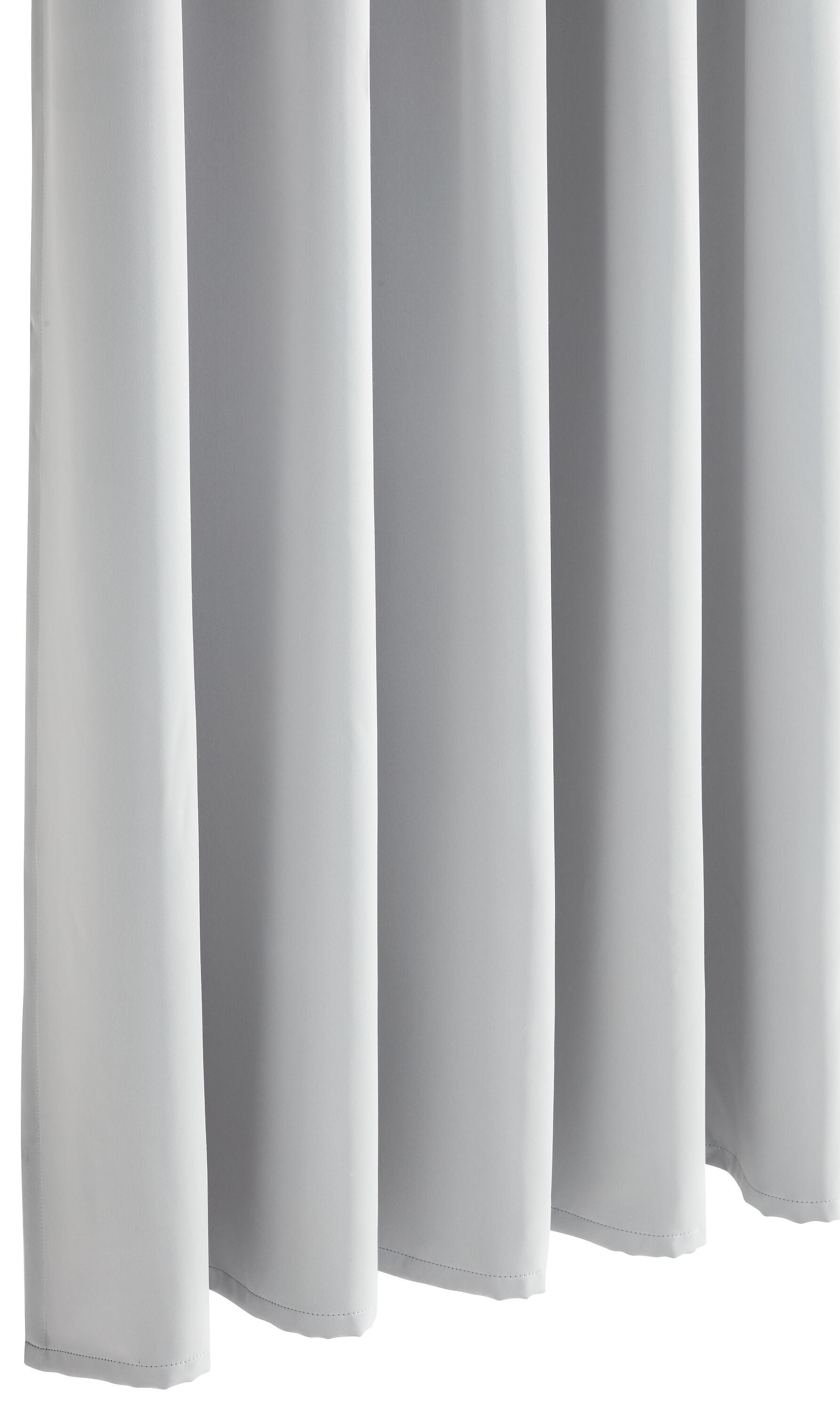 ALONSO Fertigvorhang lichtdicht mit Gleiter - Hellgrau / B: 140.0 cm x H: 270.0 cm