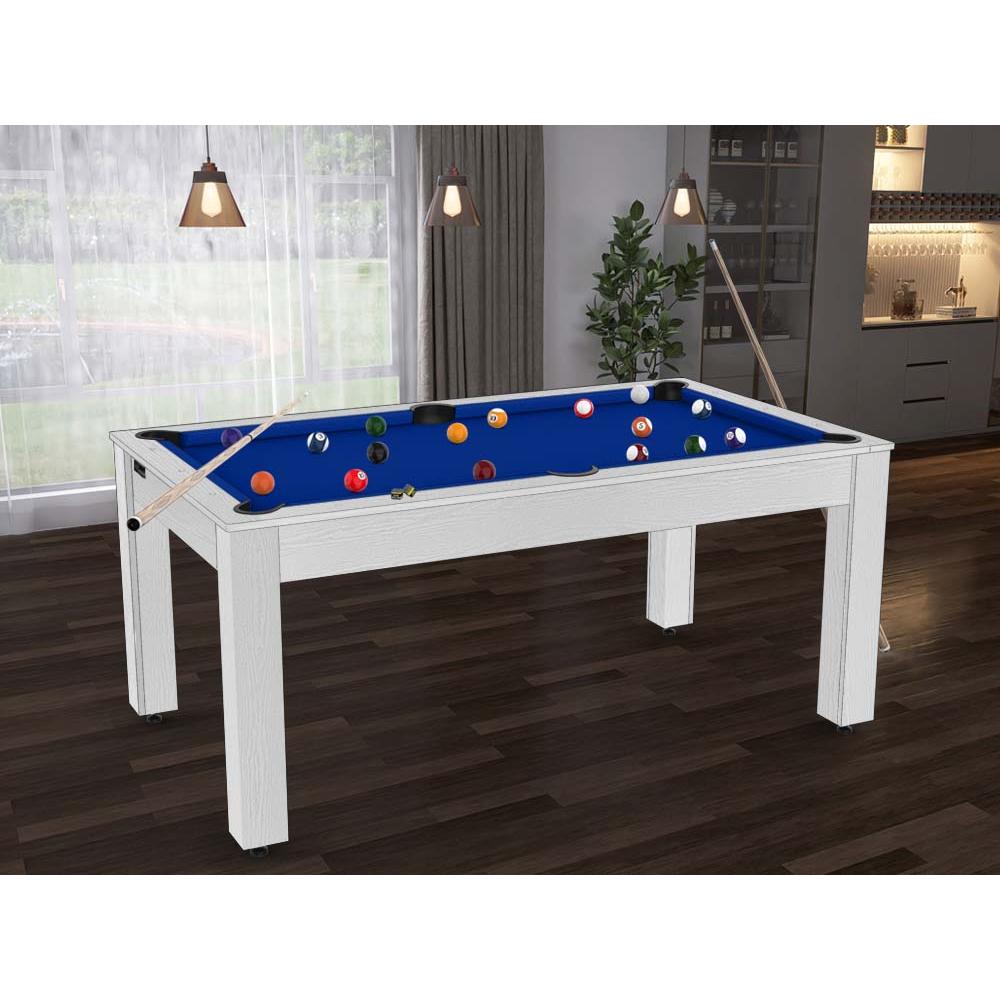 Billard convertible table 6 personnes texas + pack accessoires confort