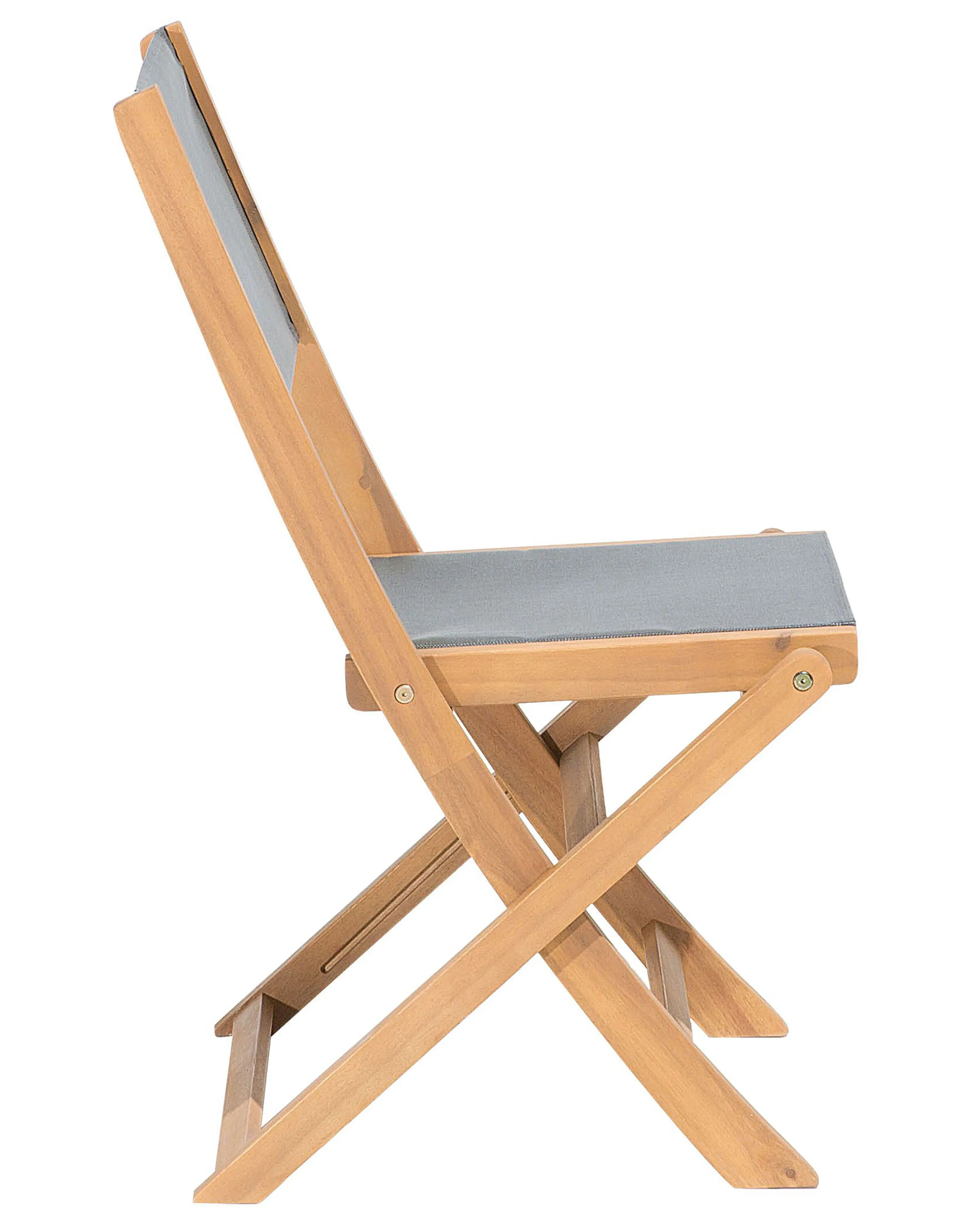 Set van 2 tuinstoelen CESANA Acaciahout Lichtbruin