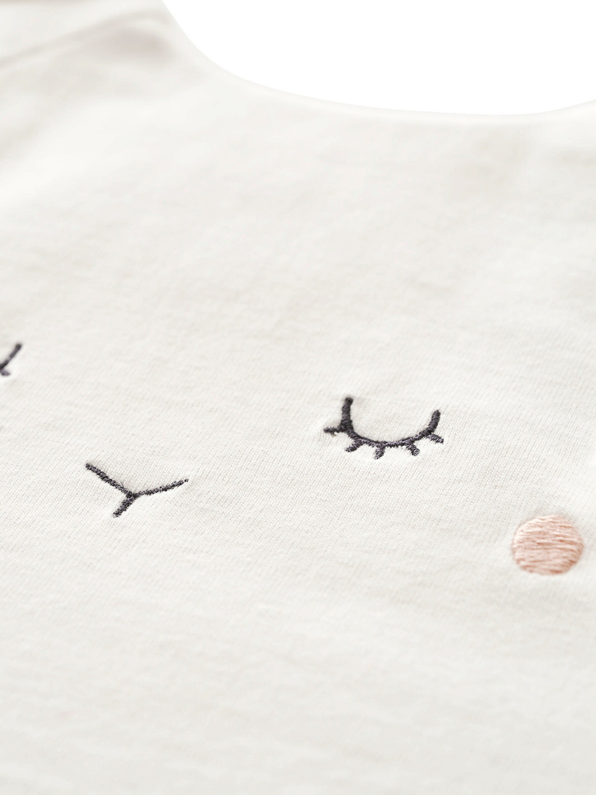 Vertbaudet Ärmelloser Baby Schlafsack SCHÄFCHEN wollweiß