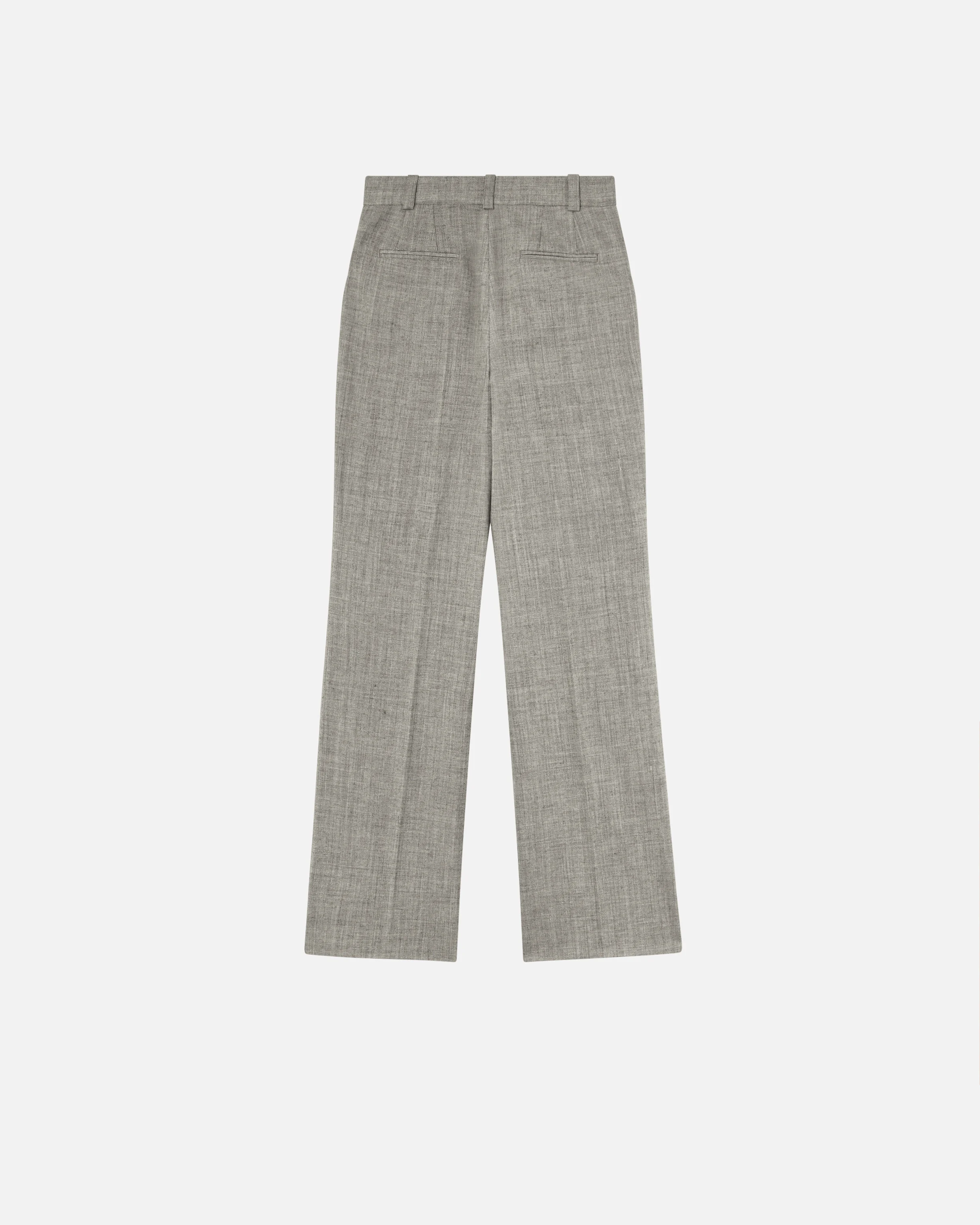 Pantalon droit à poches froide | Beige