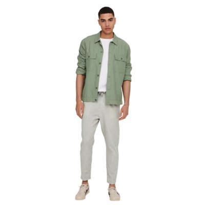 Chemise à manches longues homme Onskennet Life Linen Over ONLY AND SONS