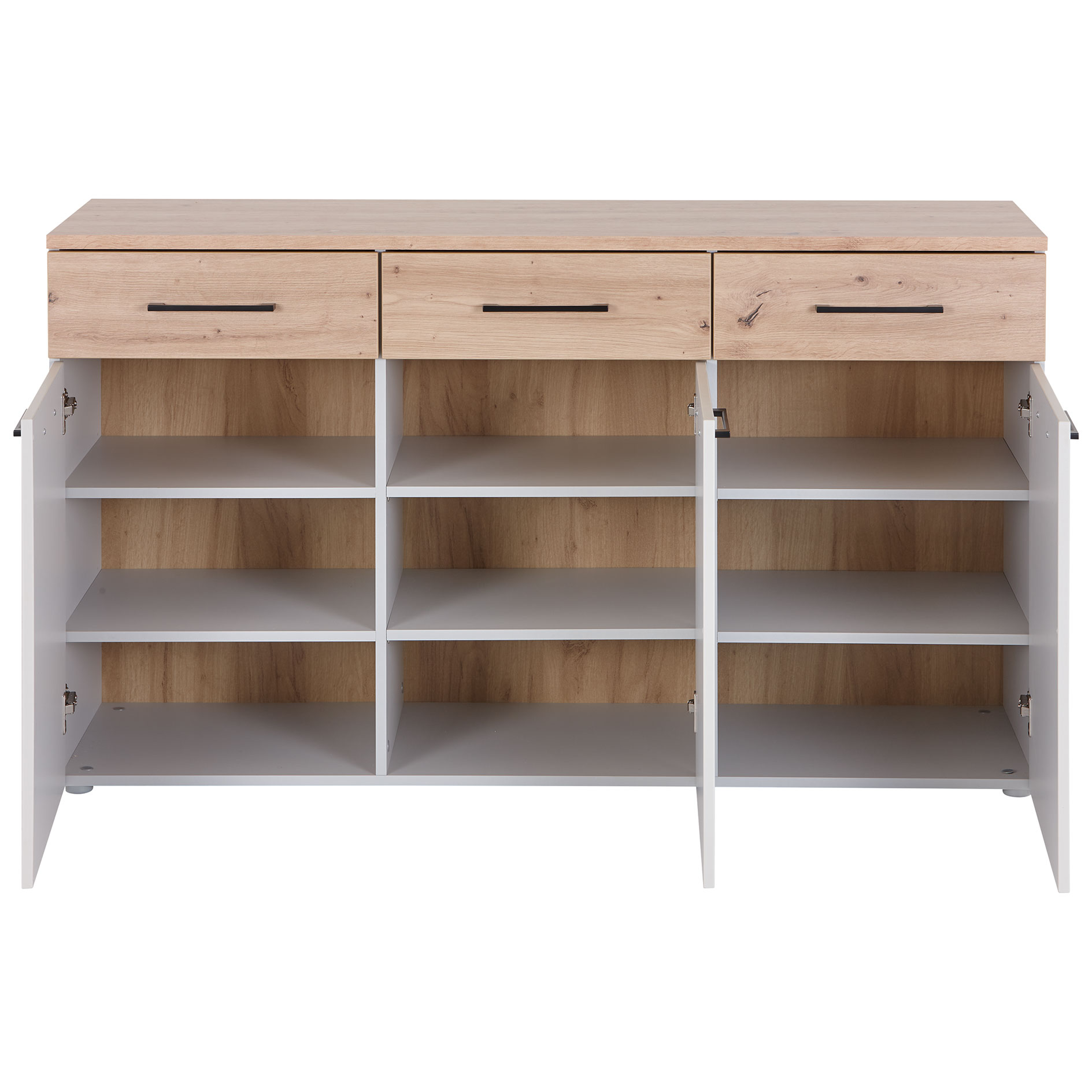 Sideboard - Artisan Eiche - kieselgrau - 150 cm