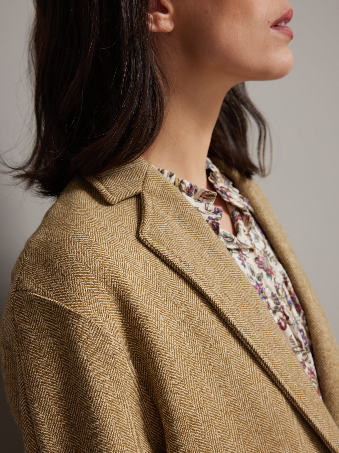Veste chevrons souple femme