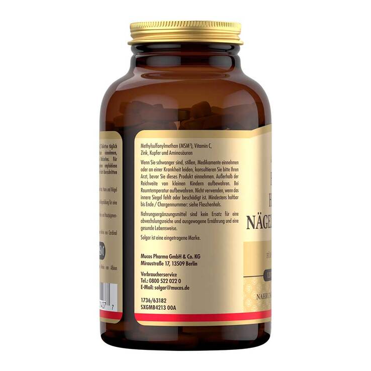 Solgar Haut Haare Nägel Komplex Tabletten, 120 St