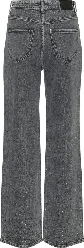 Vero Moda Jeans Vmtessa Hr Wide Studs Dnm Jeans Ra2 10321888 Light Grey Denim Dames
