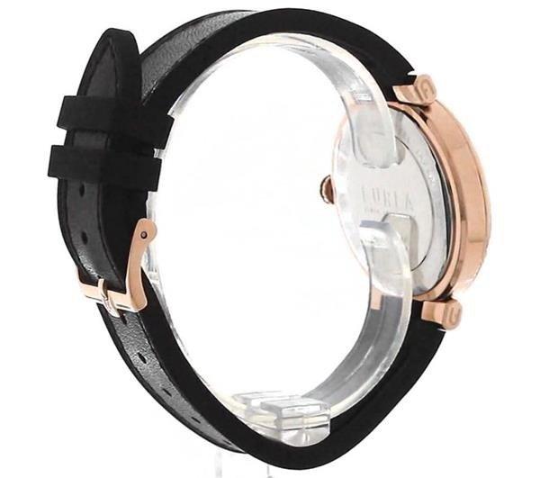 Furla Ladies Furla Block Black Rose Watch WW00011002L3
