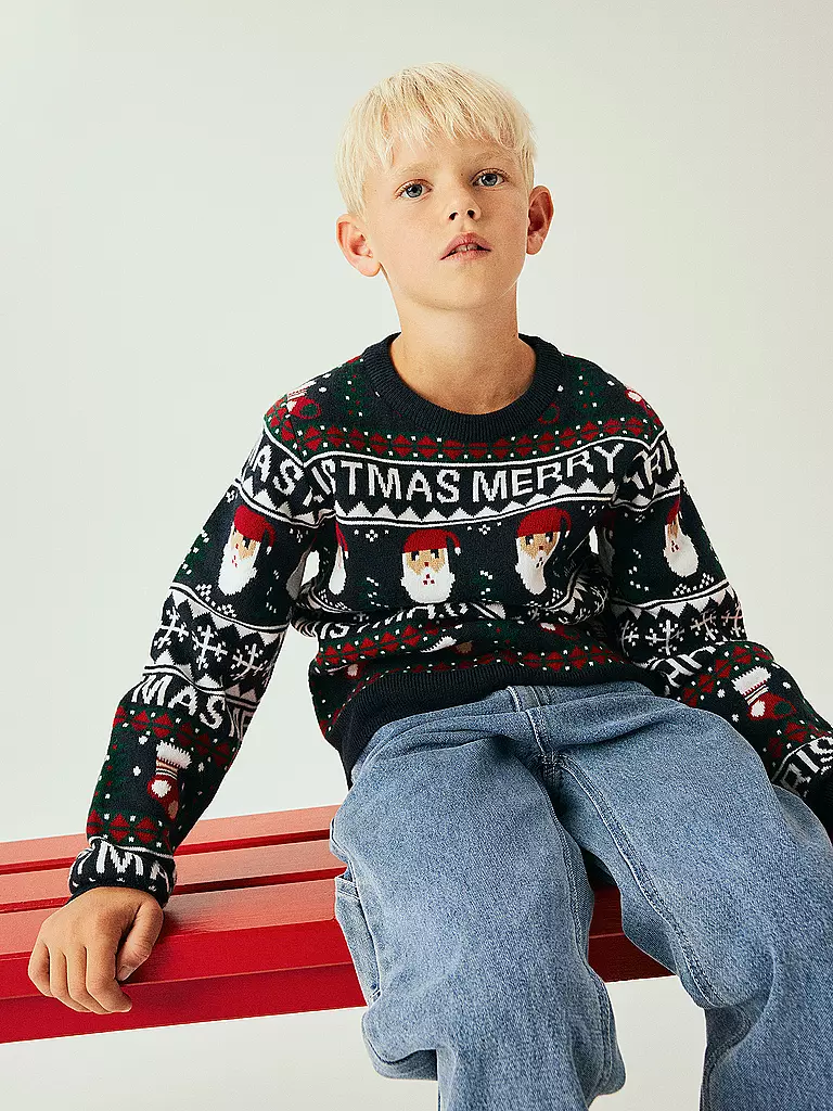 NAME IT Kinder Pullover NKNRASTOKKE dunkelblau