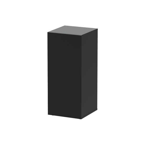 Meuble Kubus 54 noir pour aquarium - 39x40x90 cm