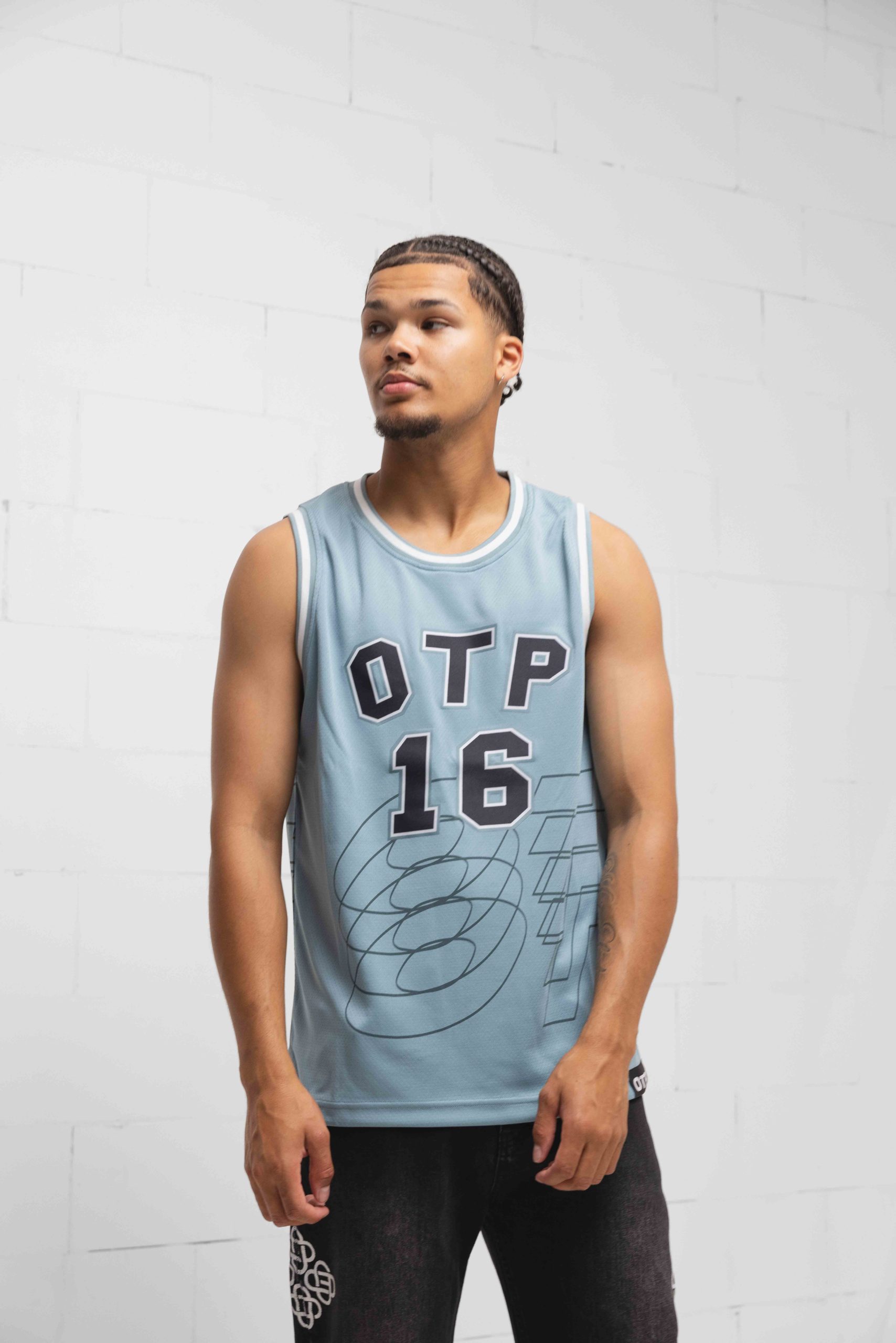 Off The Pitch Basketball Top Heren Blauw