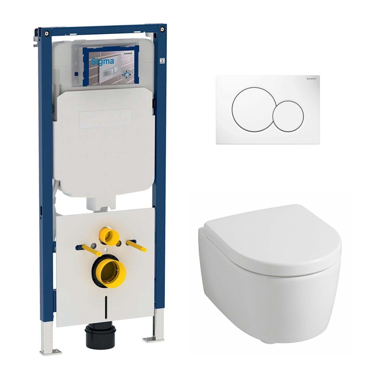 Geberit UP720 toiletset met Geberit iCon Rimfree toilet en softclose zitting