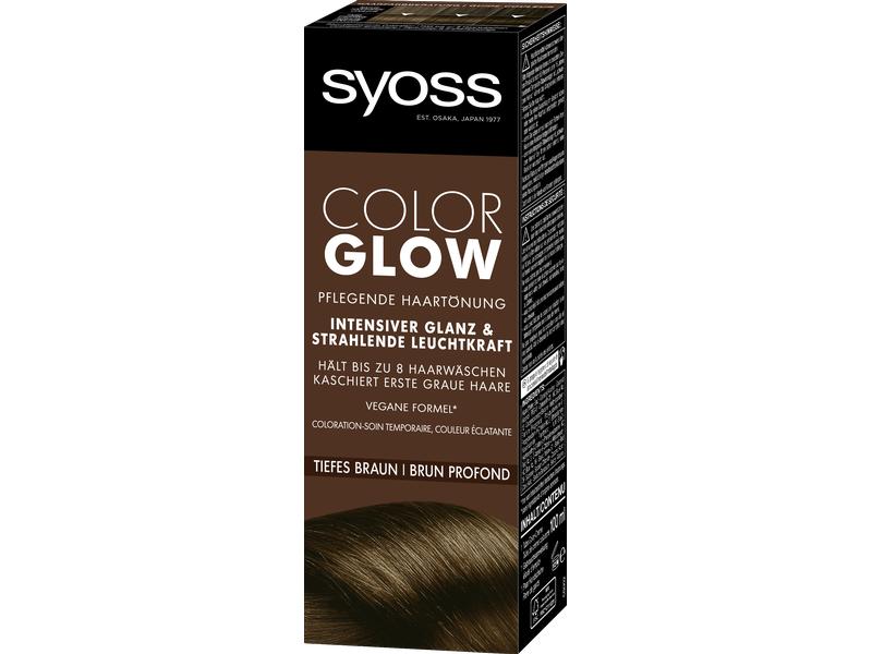 Syoss Haarcoloration Color Glow Tiefes Braun Pflegende Haartönung verleiht Glanz und Leuchtkraft