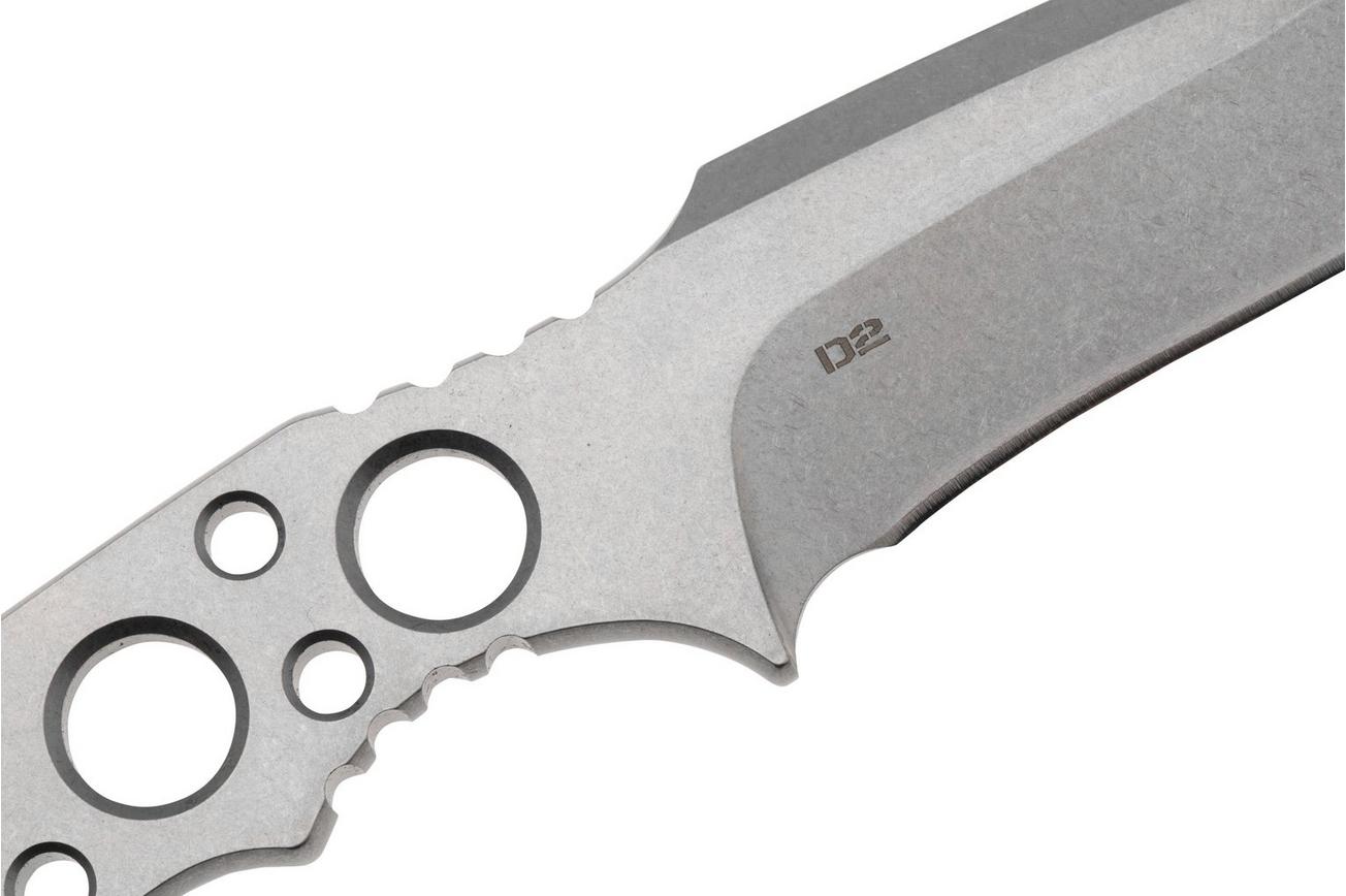 Pohl Force Charlie Three Gen 2, 6111, Stonewashed D2, vaststaand mes