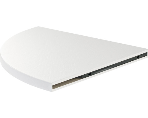 Hoekplaat design 40 cm wit essen