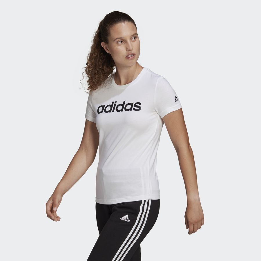 adidas T-Shirt Loungewear Essentials - Blanc/Noir Femme