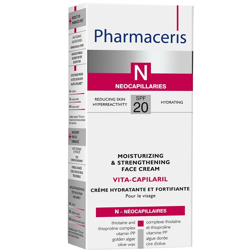 Pharmaceris N Vita Capilaril Moisturizing & Strengthening Face Cream SPF 20 - 50 ml