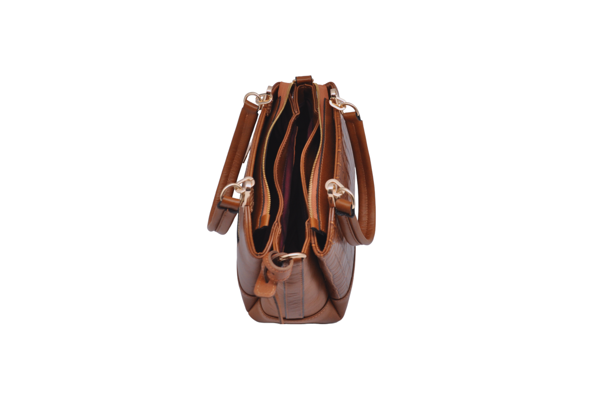 ELODINA Alvy – Cognac Schouder/Handtas