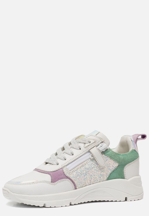 Muyters All Runner Sneakers wit Leer