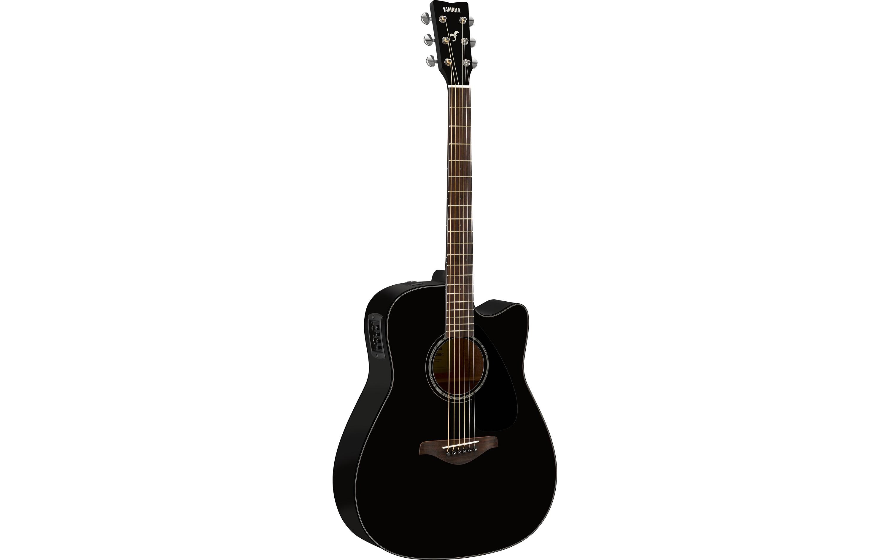 Westerngitarre FGX800C – Schwarz<br>Elektroakustische Westerngitarre mit Cutaway