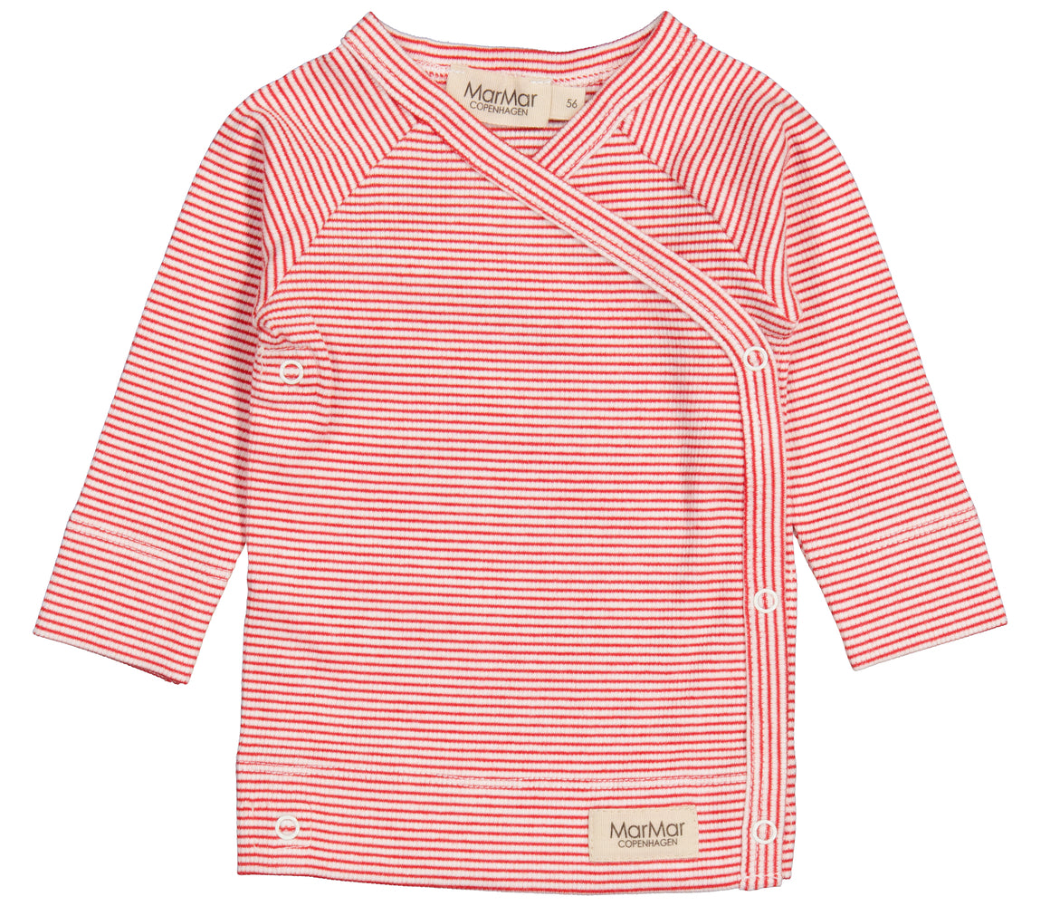 Tuti Wrap LS, Bluse - Red Stripe