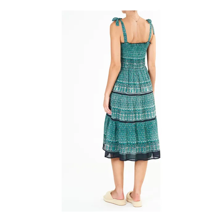 M.A.B.E. Robe Mari Midi | Vert émeraude