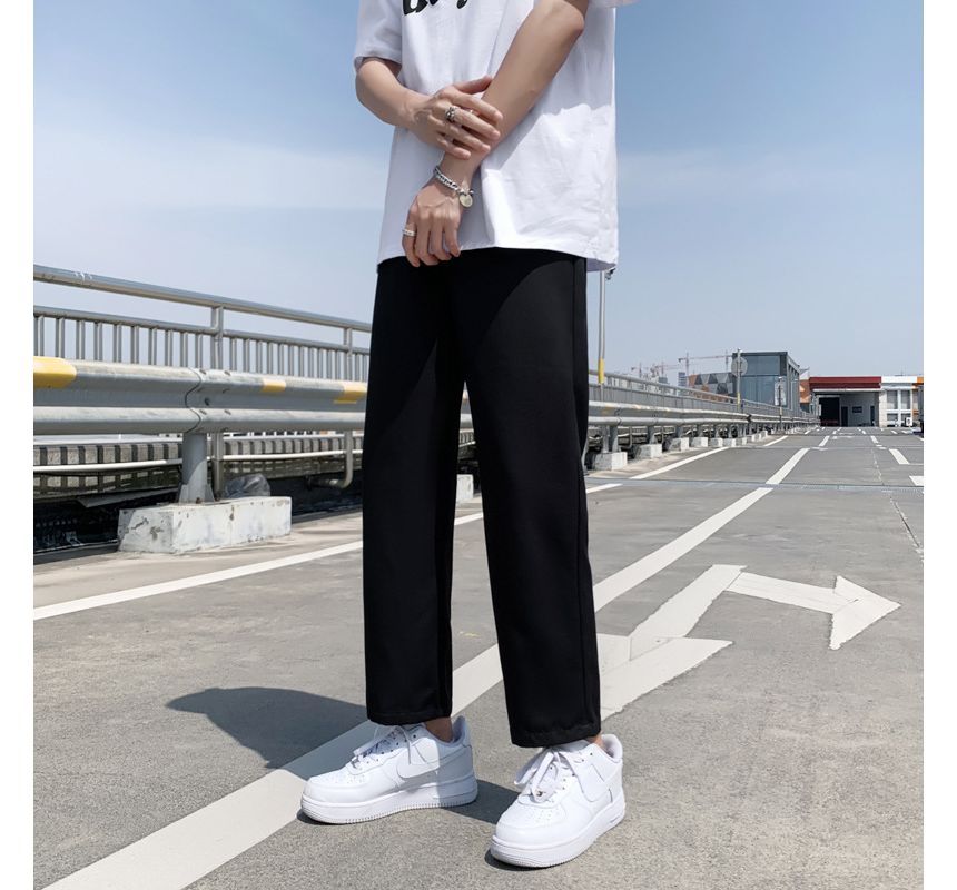 Hushgrain - Rechte, effen broek
