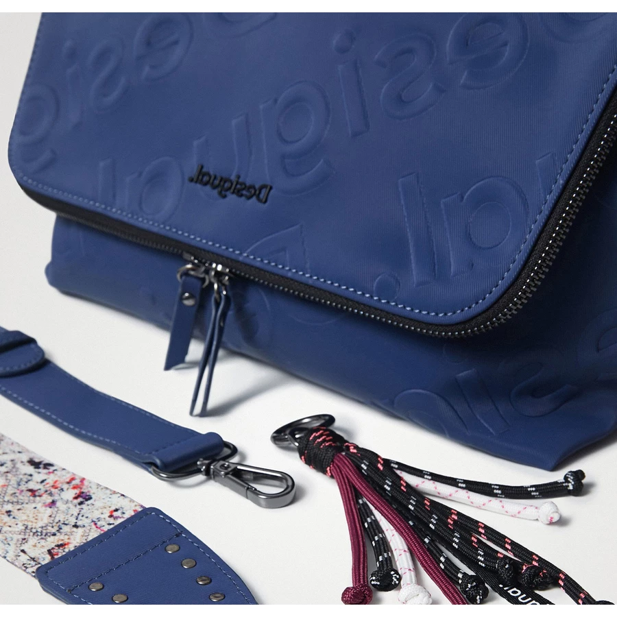 Desigual Bols Galvia Venecia Maxi - Umhängetasche 25 cm blau