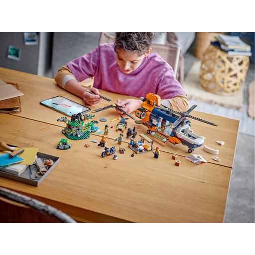 LEGO City Jungleeventyr – Helikopter Og Ekspeditionsbase - 60437