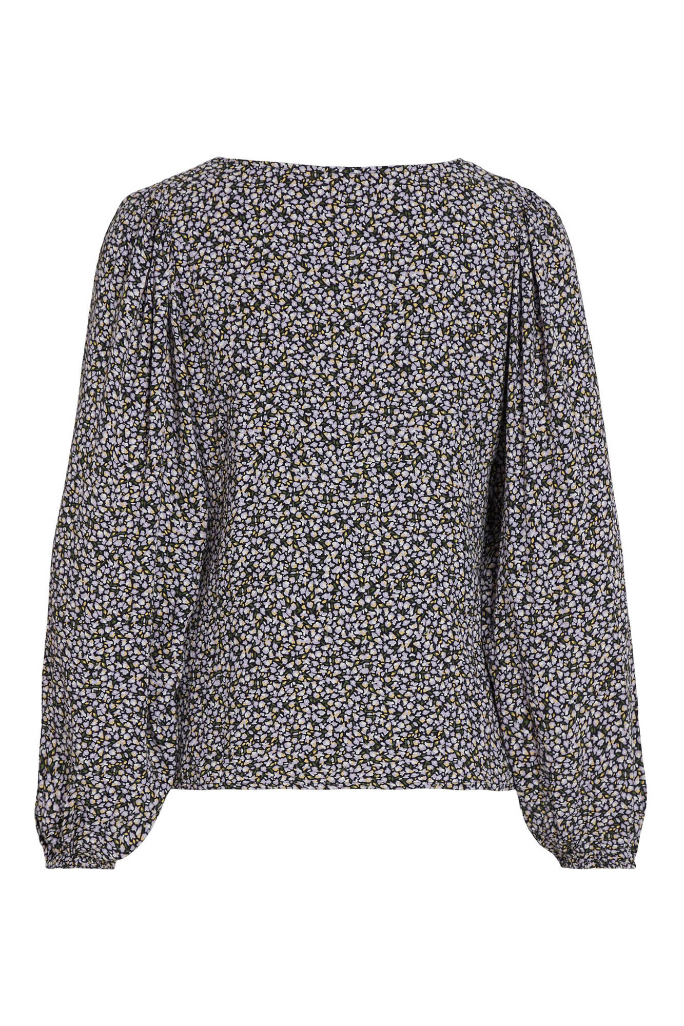Blusa folgada de mangas compridas - Lilás