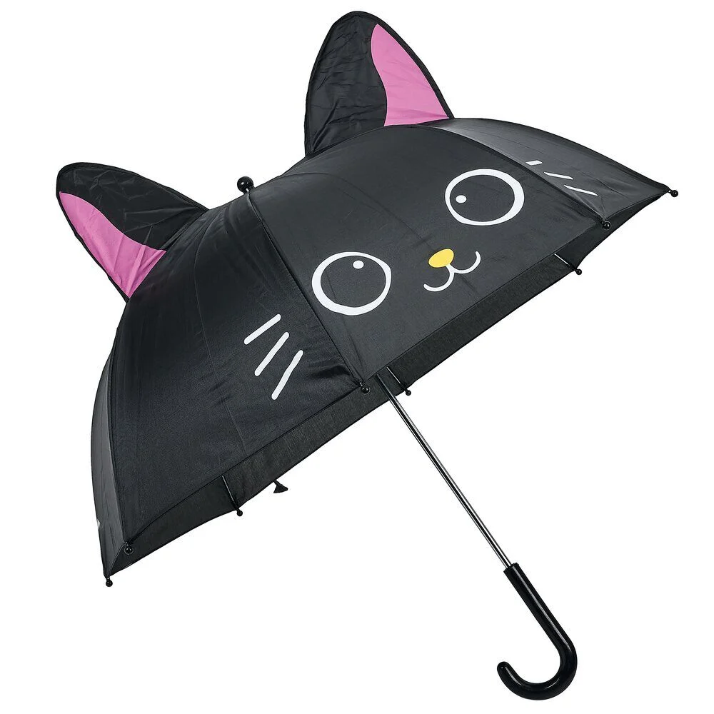 Parapluie oreille enfant polyester fer et plastique multicolore