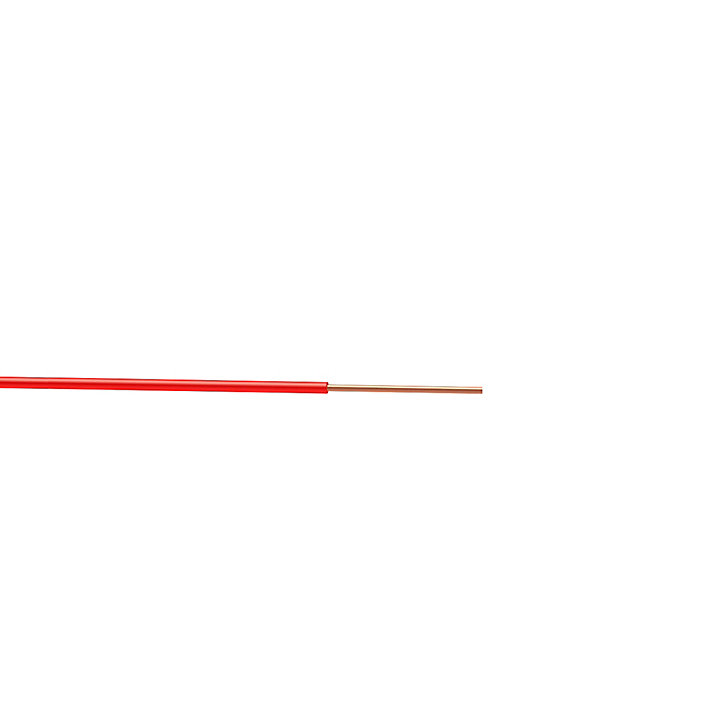 Fil 2,5mm² H07VU rouge couronne 10m