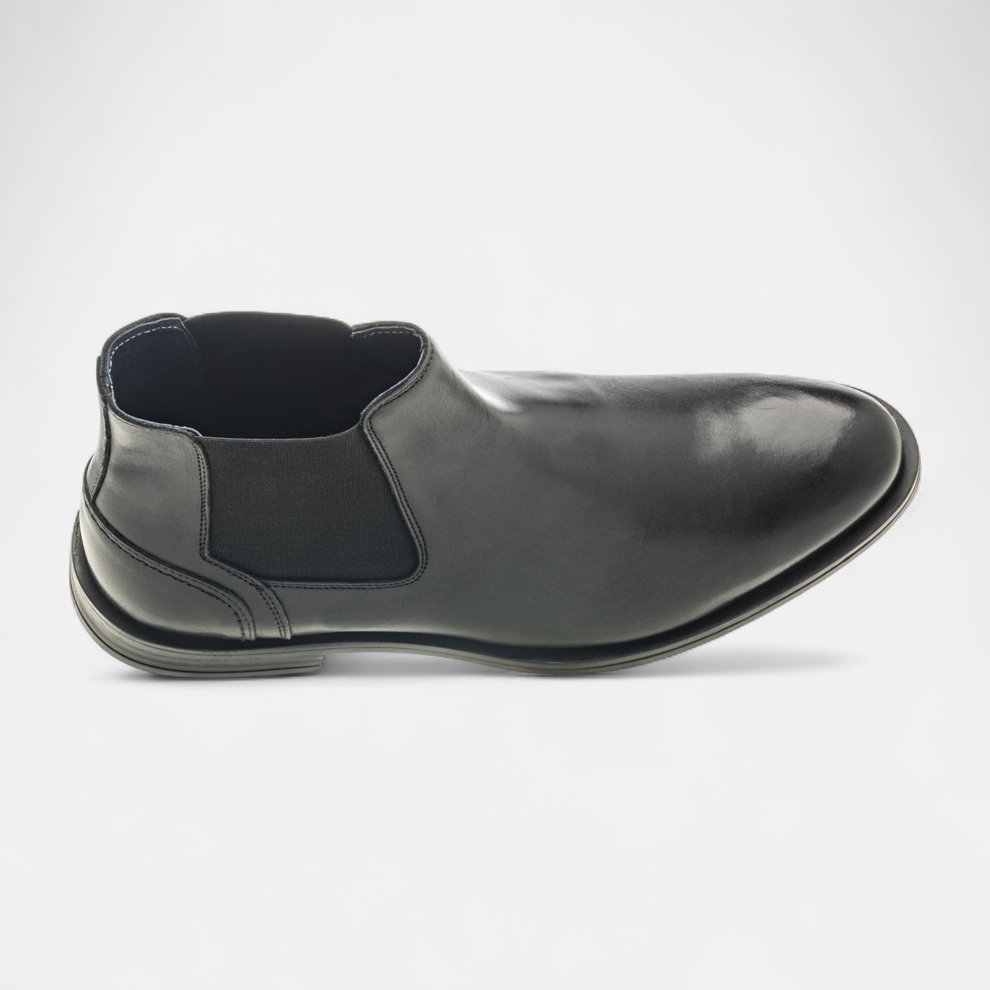 Boots chelsea Homme en cuir noir