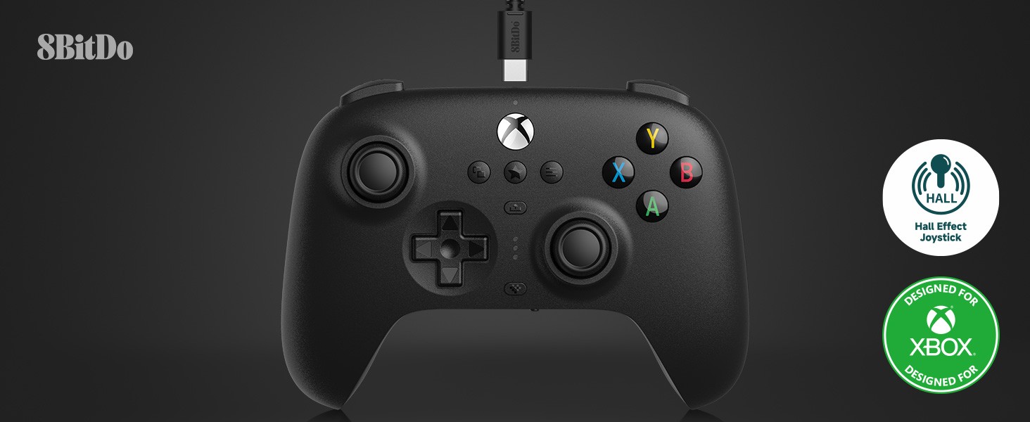 8BitDo Ultimate Wired Controller for Xbox Hall Ed/Black