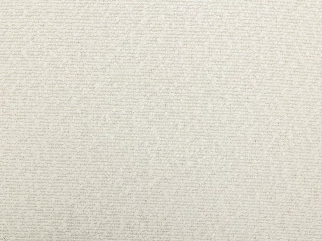 Fauteuil en tissu bouclette blanc FAVINA