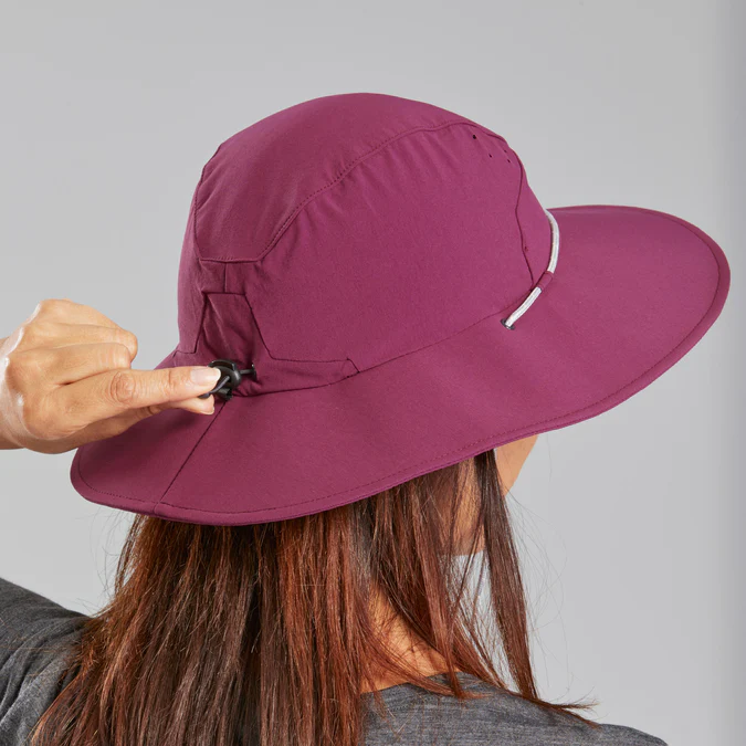 Decathlon Forclaz - Chapéu de caminhada feminino Forclaz MT500 com proteção solar UPF 50+