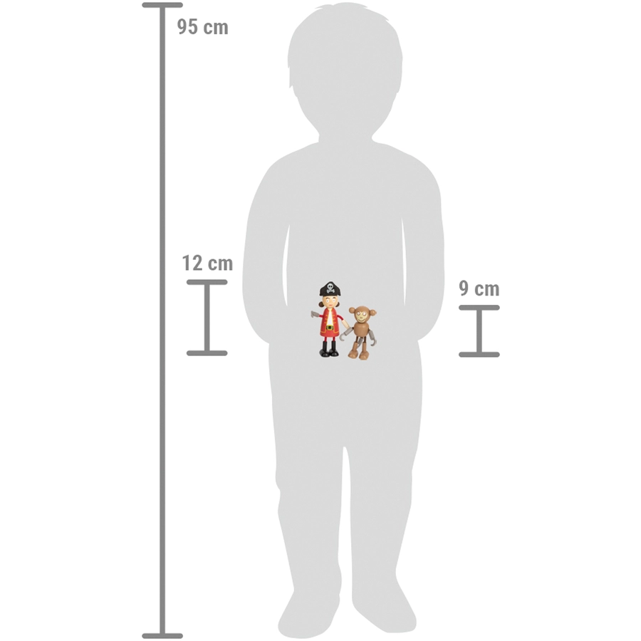 small foot® Biegepuppen Piraten Figuren