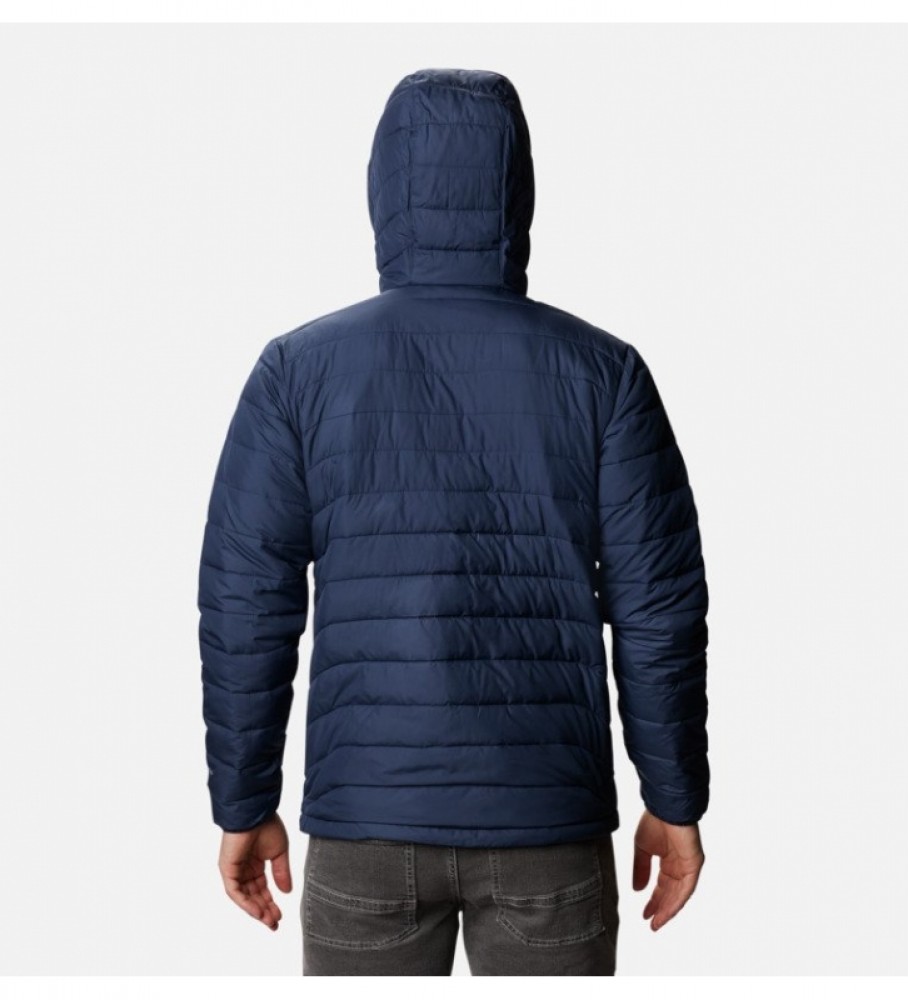 Jaqueta com capuz Columbia Powder Lite azul-marinho