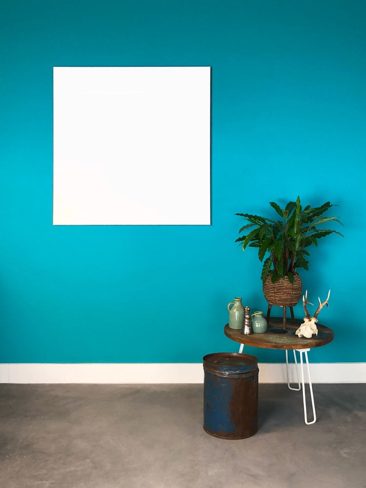Whiteboard zonder rand - 100x100 cm - magneetbord
