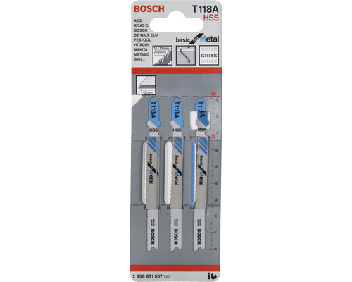 Decoupeerzaagblad Bosch T 118 Een verpakking van 3
