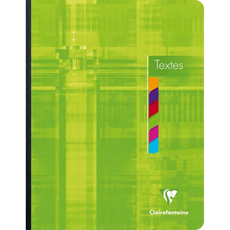Cahier de textes brochure 17x22cm 144 pages grands carreaux Couleur aléatoire - Assortis