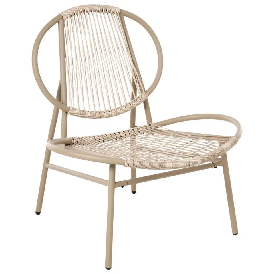 OVARO - Bistroset - Beige - PE rotan