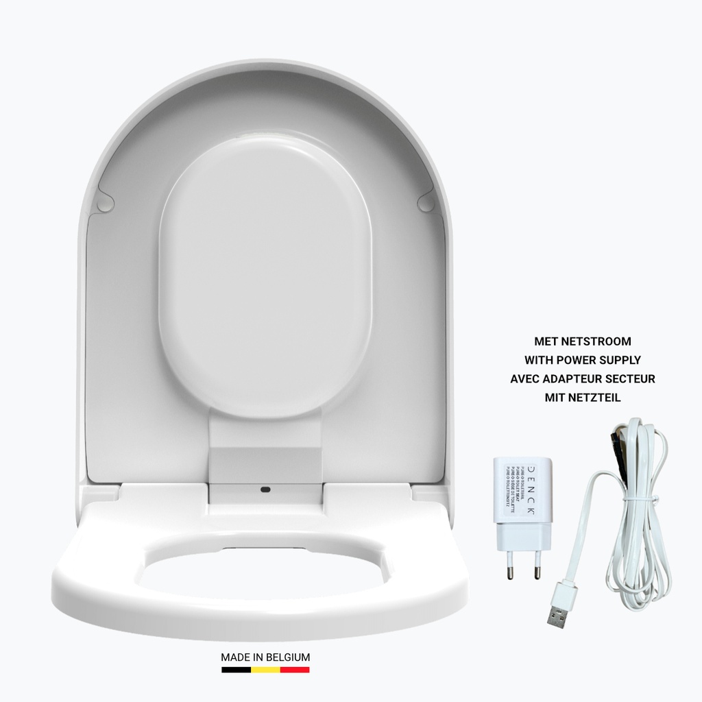 Denck PURE-D toiletbril met geïntegreerde geurafzuiging wit