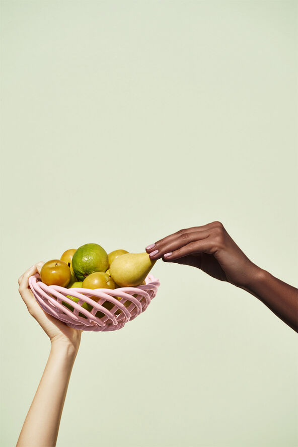 OCTAEVO CERAMIC BASKET SICILIA SMALL PINK Pink