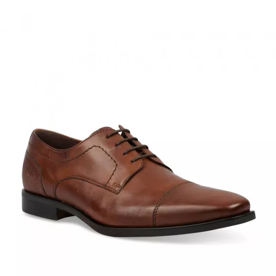 Derbies MARRON B-BLAKE CUIR