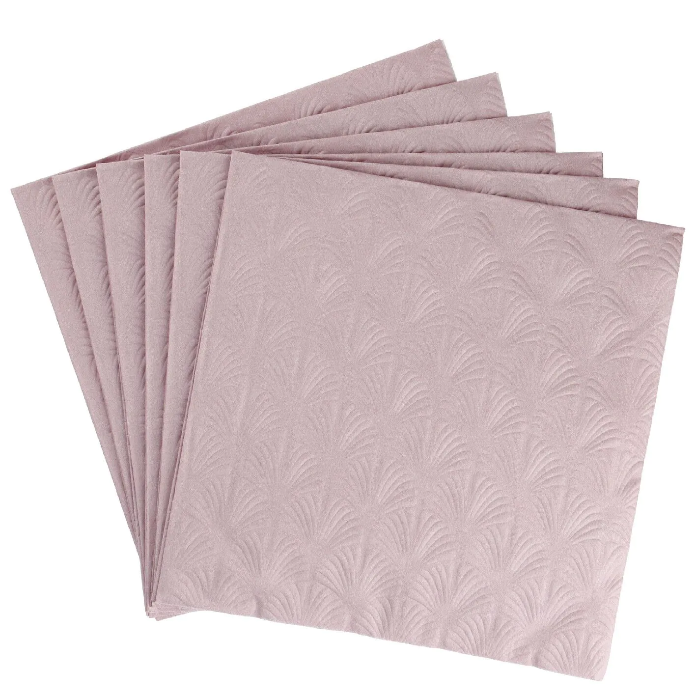 Serviette Artdeco, Prägung, altrosa